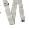 White Tennis Court Net Center Strap Tennis Net Strap Center Portable Durable Tennis Net Straps Tennis Straps Accessories for Sports Practicing Gym view 3