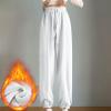 NATHGAM 2025 Womens Sweatpants Thicken Winter Warm Fleece Lined Yoga Pants High Waist Bodycon Long Pants Lightweight Comfy Fashion Teen Y2K High Street Trousers view 2