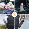 TakeToday Collapsible Water Bottles 20oz, Leak Proof, BPA-Free, Foldable Silicone Travel Water Bottle with Straw Strap for Cycling, Hiking, Outdoors view 4
