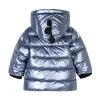 Fall Winter Coats for Toddler Boys Little Girls 3D Dinosaur Print Winter Hooded Snow Jackets Puffer (Navy, 4-5 Years) view 2