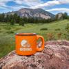 Rico Industries NFL Football Cleveland Browns Speckle 12oz Laser Engraved Campfire Mug view 2