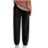NATHGAM Womens Sweatpants Winter Warm Fleece Lined Lounge Pants High Waist Jogger Long Pants Lightweight Comfy Fashion Y2K Street American Style Trousers view 1