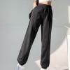 NATHGAM Womens Sweatpants Winter Warm Fleece Lined Jogger Pants High Waist Harem Long Pants Lightweight Comfy Fashion Y2K High Street Trousers view 3