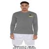 Campus Lab Emporia State University Adult Men's Sport Long Sleeve Left Chest Logo, Charcoal, Small view 3