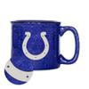 Rico Industries NFL Football Indianapolis Colts Speckle 12oz Laser Engraved Campfire Mug view 1