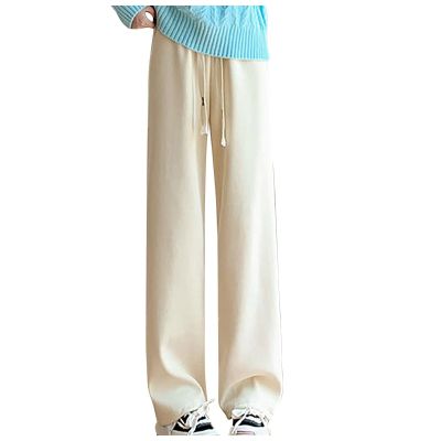 NATHGAM Womens Sweatpants Winter Warm Fleece Lined Jogger Pants High Waist Harem Long Pants Lightweight Comfy Fashion Y2K High Street Trousers