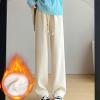 NATHGAM Womens Sweatpants Winter Warm Fleece Lined Jogger Pants High Waist Harem Long Pants Lightweight Comfy Fashion Y2K High Street Trousers view 2