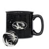 Rico Industries NCAA Missouri Tigers Speckle 12oz Laser Engraved Campfire Mug view 1