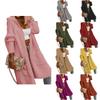 Udeniy Womens Trendy Cardigan Winter 2023 Plus Size Open Front Long Sleeve Casual Chunky Knit Outerwear with Pockets A-Orange view 2