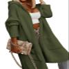 Udeniy Womens Trendy Cardigan Winter 2023 Plus Size Open Front Long Sleeve Casual Chunky Knit Outerwear with Pockets A-Green view 1