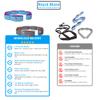2 PCS Stretch Bands For Kids  Yoga Straps for Stretching with 7 Loops Workout Guide  Video Exercises For Elastic Stretch Strap Pilates, Yoga, Dance, Gymnastics, Dance (Blue & Gray) view 3