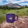 Rico Industries NCAA Northern Iowa Panthers Speckle 12oz Laser Engraved Campfire Mug view 2