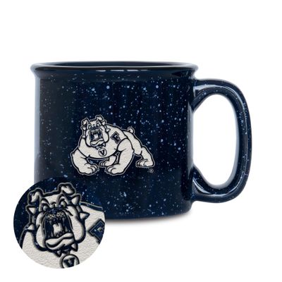 Rico Industries NCAA Fresno State Bulldogs Speckle 12oz Laser Engraved Campfire Mug