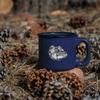 Rico Industries NCAA Gonzaga Bulldogs - Zags Speckle 12oz Laser Engraved Campfire Mug view 3