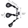 RISANXUN Wall Mounted Taekwondo Kick Pads, Taekwondo Training Kicking Targets Holder, 3 Kicking Targets for Teens and Adults, Martial Arts Training Equipment view 2