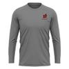 Campus Lab Brown University Adult Men's Sport Long Sleeve Left Chest Logo, Charcoal, Large view 1