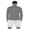 Campus Lab Brown University Adult Men's Sport Long Sleeve Left Chest Logo, Charcoal, Large view 2