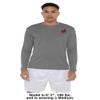 Campus Lab Brown University Adult Men's Sport Long Sleeve Left Chest Logo, Charcoal, Large view 3