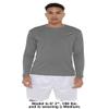 Campus Lab Cameron University Adult Men's Sport Long Sleeve Left Chest Logo, Charcoal, Large view 3