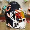 SF-2BD-SW for Riddell SpeedFlex + US Flag Helmet Decal (White) - Green Gridiron view 3