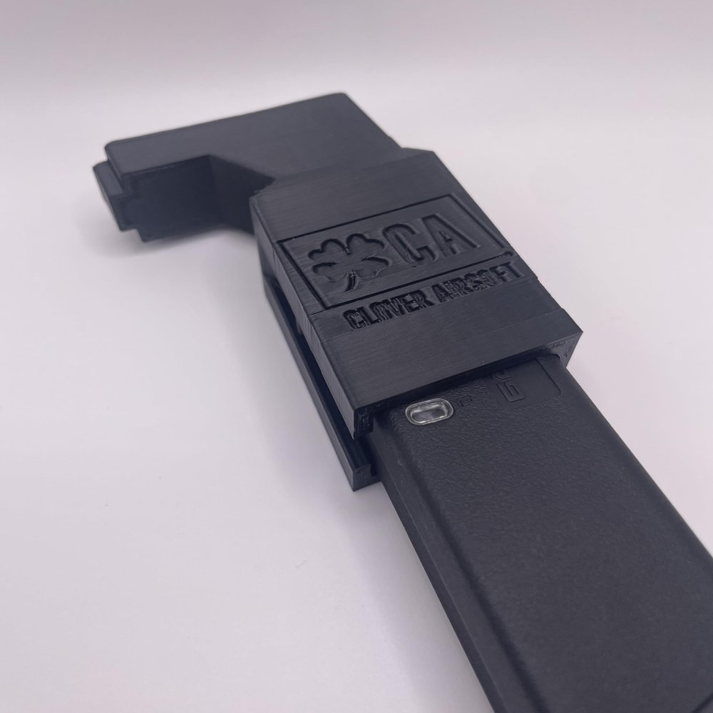 Clover Airsoft - Odin/Side Winder Syle Speed Loader Adapter (ARP9 - AEG (not GBB) - G&G, CA, Lancer - Adapter Only, Black)