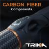 TRIKA 3X Spinning Carbon Rod 7' [ Medium Lite Power | Fast Action ] Carbon Weave Spinning Rod for Extra Sensitive Vibration | Longer Casting | Lightweight Freshwater Fishing Pole view 3