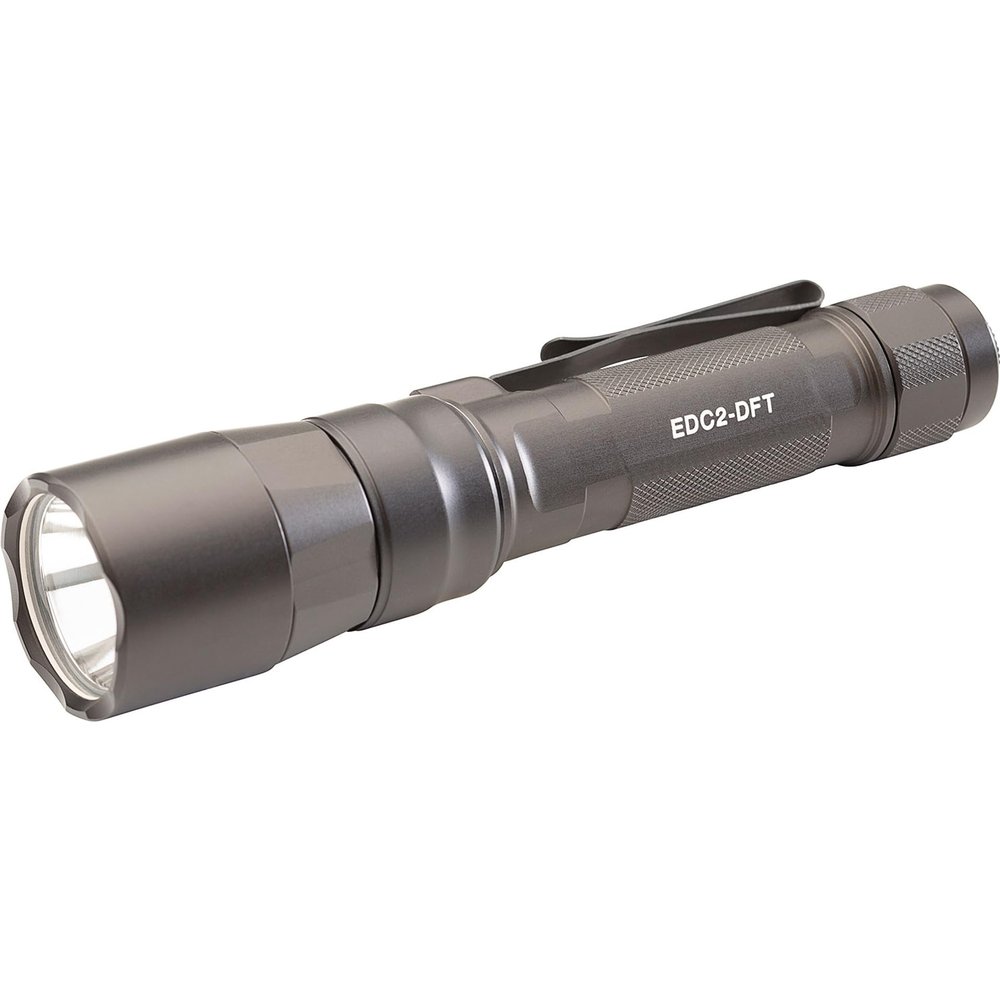 SureFire LED Flashlight - EDC2-DFT Up to 700 Lumens & 100,000 Candela, Gray