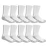 Fruit of the Loom mens Cushioned Durable Cotton Work Gear With Moisture Wicking Casual Sock, White, 12-15 US(Pack of 10) view 1