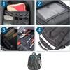 ZSearARMY Large Tactical Backpack for Men Military Backpack with DIY System for Travel, Work,Camping,Hunting,Hiking,Sports (GRAY) view 3
