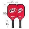Franklin Sports NHL Carolina Hurricanes Pickleball Paddle - Official NHL Team Rackets - USAP (USAPA) Approved Premium Quality Pickleball Paddles - Authentic Team Logos + Colors view 3