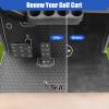 EZGO TXT Golf Cart Floor Mat, Upgraded Non-Slip Improved Full Coverage Liner Mats Unique with 8mm Thickness Rubber, Fits for EZGO TXT (1994+), EX1 (2020), Valor, Cushman Workhorse & Express S4 view 4