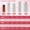 HASLE OUTFITTERS Insulated Water Bottle 16 oz Double Wall Vacuum Stainless Steel Water Bottle Leak Proof for School Wide Mouth with Straw Lid & Spout Lid Keeps Cold and Hot(Red,4pack) view 3