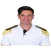 Black Military Airline Pilot Epaulets with Fringe Costume Accessory view 1