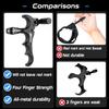 Bow Release for Compound Bow,Aluminum 360Rotatable Black 4 Finger Archery Thumb Release Trigger,Thumb Release for Compound Bow Release,Bow Thumb Release,Archery Release Aids for Youth or Adults view 3