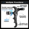 Bow Release for Compound Bow,Aluminum 360Rotatable Black 4 Finger Archery Thumb Release Trigger,Thumb Release for Compound Bow Release,Bow Thumb Release,Archery Release Aids for Youth or Adults view 4