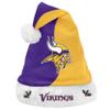 FOCO NFL 2017 Basic Plush Holiday Christmas Santa Hat (Minnesota Vikings) view 1