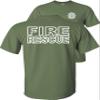 Fire Rescue T-Shirt-Military Green-S view 1