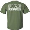 Fire Rescue T-Shirt-Military Green-S view 2
