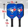 Franklin Sports MLB Toronto Blue Jays Pickleball Paddle - Official MLB Team Rackets - USAP (USAPA) Approved Premium Quality Pickleball Paddles - Authentic Team Logos + Colors view 2