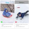 TUOYIBO Two-Person, Two-Seater Thickened Sledges, Two-Handle Children's Sledges, Frost-Resistant and Wear-Resistant Sledges, Sledges with Pull Ropes view 4