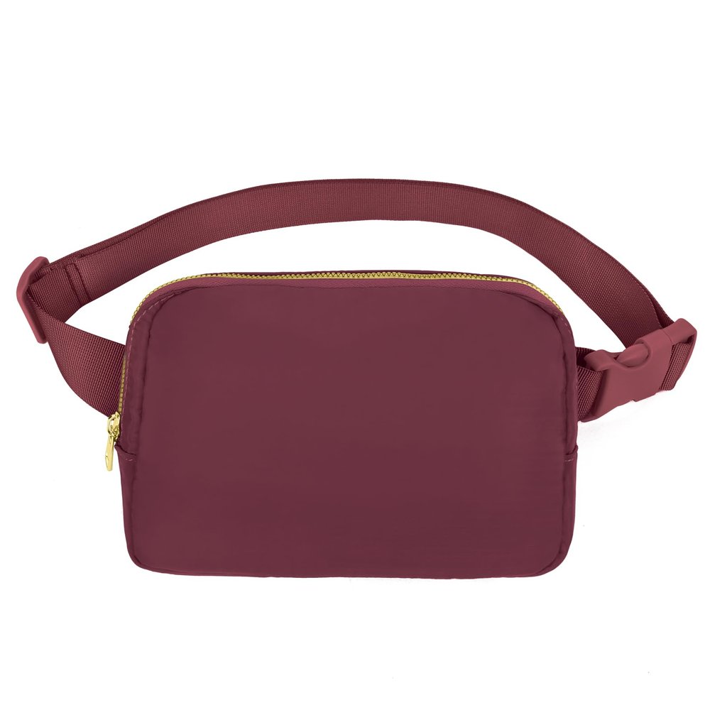 VOROLO Fanny Pack For Women And Men Crossbody Bag Belt Bag with Adjustable Strap Graduation Gifts Wine Red