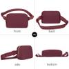 VOROLO Fanny Pack For Women And Men Crossbody Bag Belt Bag with Adjustable Strap Graduation Gifts Wine Red view 2
