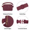 VOROLO Fanny Pack For Women And Men Crossbody Bag Belt Bag with Adjustable Strap Graduation Gifts Wine Red view 4