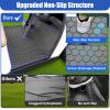 EZGO TXT Golf Cart Floor Mat, Upgraded Non-Slip Improved Full Coverage Liner Mats Unique with 8mm Thickness Rubber, Fits for EZGO TXT (1994+), EX1 (2020), Valor, Cushman Workhorse & Express S4 view 3
