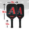 Franklin Sports MLB Arizona Diamondbacks Pickleball Paddle - Official MLB Team Rackets - USAP (USAPA) Approved Premium Quality Pickleball Paddles - Authentic Team Logos + Colors view 2