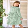 Arshiner Green Dress for Girls Long Sleeve Tween Spring Formal Wedding Midi Flowy Dresses 10-12 view 2