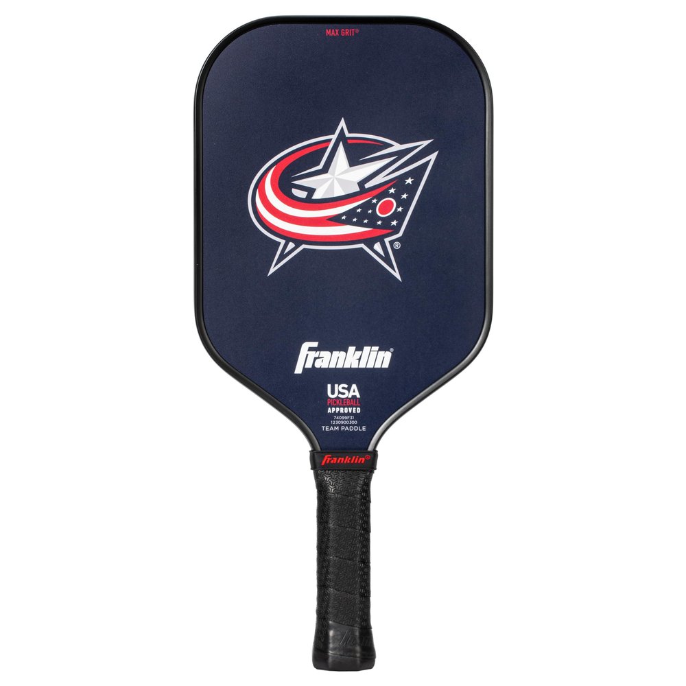 Franklin Sports NHL Columbus Blue Jackets Pickleball Paddle - Official NHL Team Rackets - USAP (USAPA) Approved Premium Quality Pickleball Paddles - Authentic Team Logos + Colors