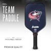 Franklin Sports NHL Columbus Blue Jackets Pickleball Paddle - Official NHL Team Rackets - USAP (USAPA) Approved Premium Quality Pickleball Paddles - Authentic Team Logos + Colors view 2