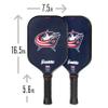 Franklin Sports NHL Columbus Blue Jackets Pickleball Paddle - Official NHL Team Rackets - USAP (USAPA) Approved Premium Quality Pickleball Paddles - Authentic Team Logos + Colors view 3