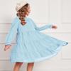Arshiner Girls Summer Dress Long Sleeve Tween Spring Party Fancy Wedding Flowy Dresses Blue Size 10 view 4